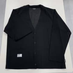 【試着のみ】Schott ショット スラブシフォン カーディガン シアー 黒 L 試着のみ】Schott ショット スラブシフォン カーディガン シアー 黒 L