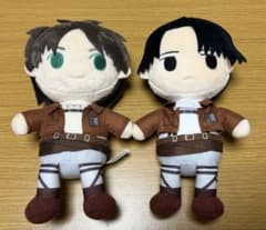 進撃の巨人 ぬいぐるみ きみとふれんず エレン リヴァイ 2点セット