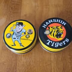 阪神タイガースと凮月堂のコラボ缶のサムネイル
