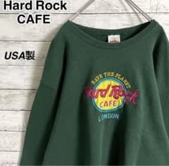 【即完売モデル】ハードロックカフェ☆刺繍ビッグロゴ超人気カラースウェットUSA製のサムネイル