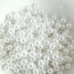 １００個♪６mm　穴あり　パールのサムネイル