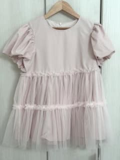 fitmore チュールレイヤードパフスリーブトップス フィットモアのサムネイル