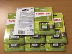 SDHC 8G カード　8枚セット、新品のサムネイル