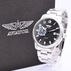 AVIATOR アビアートル 自動巻き メンズ 腕時計 スモセコ 999本限定品 