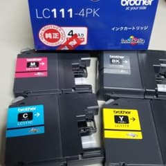 中古純正インクカートリッジbrother LC111-4PK　おまけ付きのサムネイル