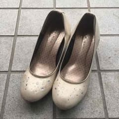 ローファー ビジュー付、シャンパンゴールドMのサムネイル
