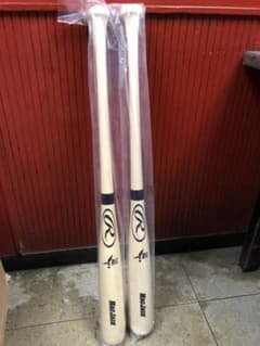 硬式木製バットBFJ ローリングスオーダー 新品2本セット85cm860~870のサムネイル