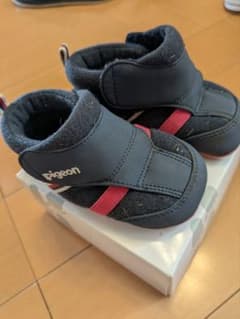 pigeon ベビーシューズ 12.5cm ネイビー/レッドのサムネイル