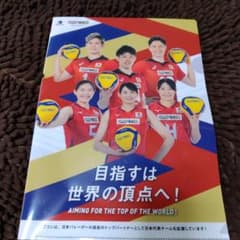 バレーボール日本代表チーム　クリアファイルのサムネイル