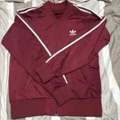 adidas バーガンディ ジップアップジャージ Lのサムネイル