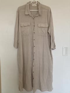 H&M L.O.G.G. ベージュ シャツワンピース EUR 42のサムネイル