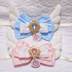 ぬいぐるみ リボン ピンク ＆ ブルー┊︎いつぬい 11cm 12cm - 5