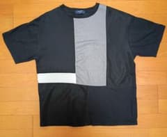 BACK NUMBER 半袖Tシャツ 切り替えデザイン ブラック L USEDのサムネイル