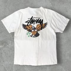 希少レア】Stussy ステューシー イーグルプリントTシャツ 鷲 ワシ 