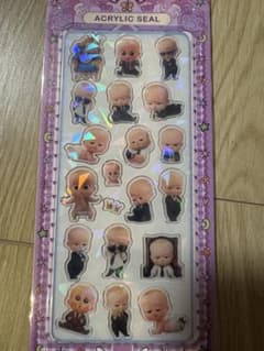 보스 베이비 아크릴 씰 홀로그램 사양 반짝이