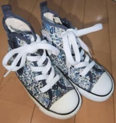 CONVERSE（コンバース）オールスター花柄ネイビー16cmのサムネイル