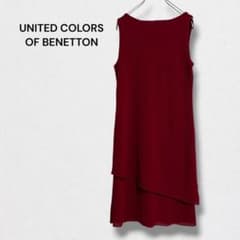 Benetton sleeveless knee-length dress, made in Italy, elegant, size XS