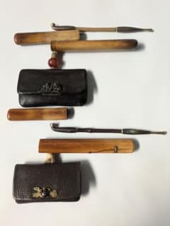 煙管 キセル 煙草入れ 煙管筒 喫煙具 アンティーク 骨董品 金細工 達磨