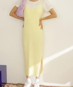 DREAM COLOR DEPOT リブニット キャミワンピースのサムネイル
