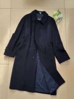 SANYO サンヨー 濃紺 カシミヤ混 ウールコート L相当 - メルカリ