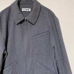coor クーア ミニチェック ジップシャツブルゾン スイングトップ 