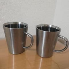 ステンレスマグカップ2個セット ペア - メルカリ