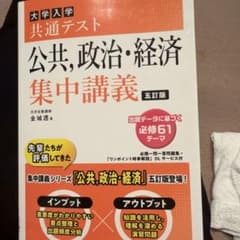 大学入学共通テスト 公共、政治・経済 集中講義 五訂版のサムネイル