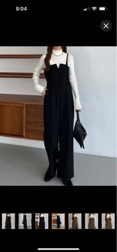 viviさま　専用　 ブラックオールインワン Sサイズのサムネイル