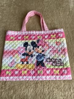 レッスンバッグ　手提げ　トートバッグ　ミッキーミニーのサムネイル