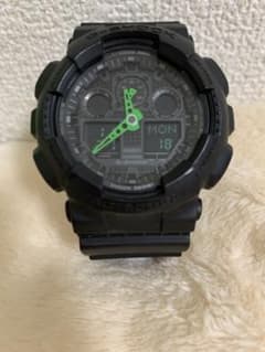 professor様専用　中古　G-SHOCK ブラック×グリーンのサムネイル