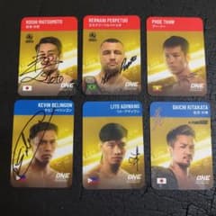 ONE Championship 直筆サインカード6枚セット - メルカリ