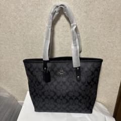 COACH シグネチャー トートバッグ ブラックのサムネイル