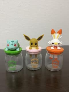 ポケモン　キャンディボトル　保存容器　フシギダネ　イーブイ　ヒバニー　まとめ売りのサムネイル