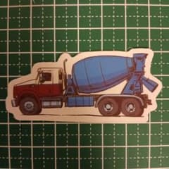防水ステッカー ミキサー車 はたらくくるまのサムネイル