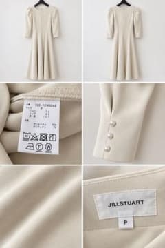 JILLSTUART パールボタン ワンピース ベージュ Pサイズのサムネイル