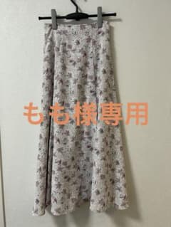 プロポーションドレッシング　花柄フレアロングスカート Sサイズのサムネイル