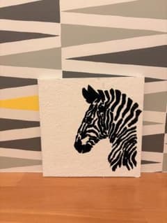漆喰アート｜ZEBRA ファブリックパネル インテリアのサムネイル