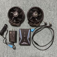 サンエス 24v対応ファン2個 24vバッテリー RD9390 中古 動作確認済