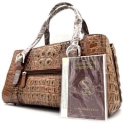 極美品/未使用級】定価17.5万 クロコダイル JRA認定 ハンドバッグ