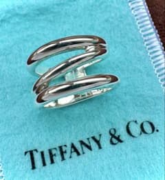 Tiffany ティファニー 11号 ダイアゴナル シルバー リング - メルカリ