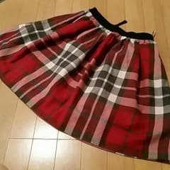 バーバリーブルーレーベル　チェックスカートのサムネイル