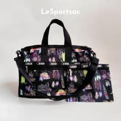 LeSportsac ボストンバッグ モンスターズインク コラボ ポーチ付き 軽 