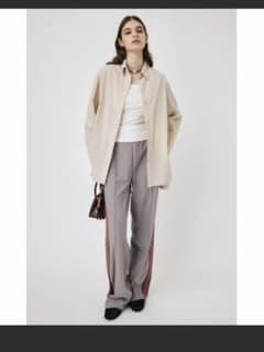 MOUSSY サイドライン トラックパンツ　グレー サイズ1のサムネイル