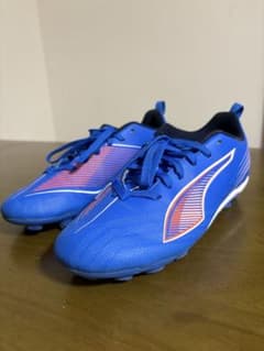 PUMA サッカーシューズ ブルー 22.5 cm - メルカリ