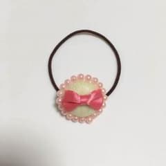 包みボタンのヘアゴムのサムネイル