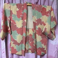 羽織 紅葉柄 楓文様 袷 正絹のサムネイル