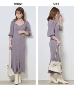 snidel フロントボタンニットワンピースのサムネイル