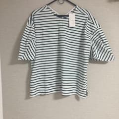 AMERICAN HOLIC 袖コンシャスボーダーカットプルオーバー Mのサムネイル