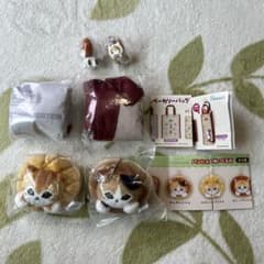 mofusand ベーカリーにゃん　エコバッグぬいぐるみめじるしアクセサリー6点