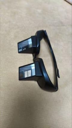 寝ながらメガネ プリズムメガネ スマホ 読書 タブレット用 黒のサムネイル
